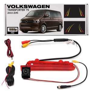 VW TRANSPORTER V T5 / MULTIVAN / CARAVELLE 2003-2015 KAMERA COFANIA FULL HD MONTOWANA W MIEJSCE ŚWIATŁA STOPU DYNAMICZNE LINIE
