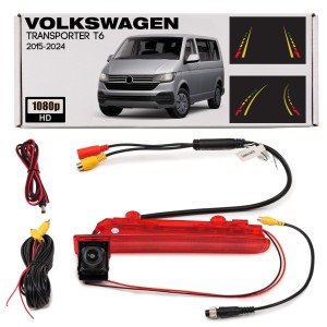 VW TRANSPORTER VI T6 / MULTIVAN / CARAVELLE 2015-2024 KAMERA COFANIA FULL HD MONTOWANA W MIEJSCE ŚWIATŁA STOPU DYNAMICZNE LINIE