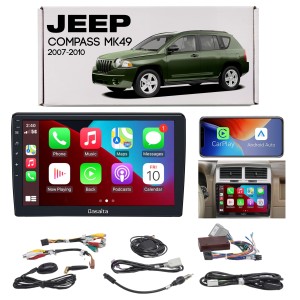 JEEP COMPASS I MK49 2007-2010 PRZED FACELIFTINGIEM NAWIGACJA 10,2" ANDROID 13 1280x720 6GB RAM / 64GB ROM