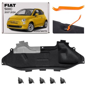 FIAT 500C 2007-2024  WYGŁUSZENIE MASKI ZE SPINKAMI 51968984