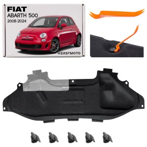 FIAT ABARTH 500 2008-2024 WYGŁUSZENIE MASKI ZE SPINKAMI 51968984