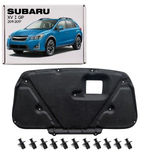 SUBARU XV I GP 2011-2017 WYGŁUSZENIE MASKI Z KOMPLETEM SPINEK 90815FJ012