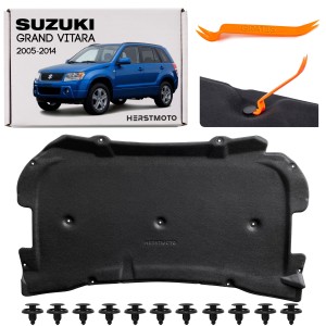 SUZUKI GRAND VITARA II 2005-2014 WYGŁUSZENIE MASKI Z KOMPLETEM SPINEK 7527065J00