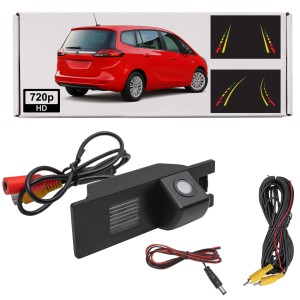 OPEL ZAFIRA C 2012-2019 KAMERA COFANIA FULL HD DYNAMICZNE LINIE ZINTEGROWANA Z LAMPĄ TABLICY