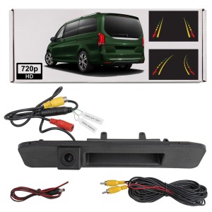 MERCEDES V-CLASS II W447 N447 2014+ KAMERA COFANIA FULL HD DYNAMICZNE LINIE ZINTEGROWANA Z KLAMKĄ KLAPY TYLNEJ