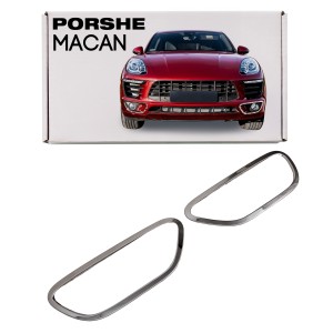 PORSCHE MACAN OZDOBNE LISTWY HALOGENÓW PRZEDNICH