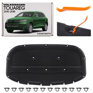VOLKSWAGEN TOUAREG II 2010-2018 WYGŁUSZENIE MASKI ZE SPINKAMI 7P6863831A