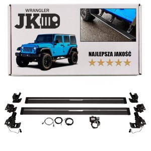 JEEP WRANGLER JK 2007-2018 4D STOPNIE BOCZNE PROGI ELEKTRYCZNE