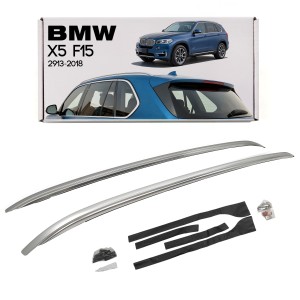 BMW X5 F15 2013-2018 RELINGI DACHOWE SREBRNE 7295813 / 7295814 STYL OEM