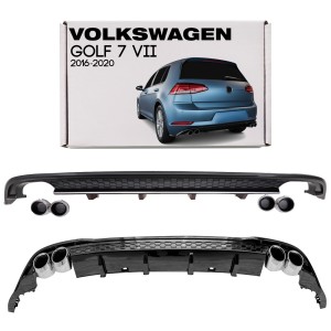 VW GOLF 7 VII 2016-2020 PO LIFTINGU DYFUZOR DOKŁADKA ZDERZAKA TYLNEGO