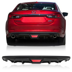 MAZDA 6 III GJ 2014-2018 SEDAN PRZED FACELIFTINGIEM DYFUZOR DOKŁADKA ZDERZAKA TYLNEGO