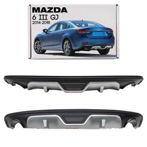 MAZDA 6 III GJ 2014-2018 SEDAN PRZED FACELIFTINGIEM DYFUZOR DOKŁADKA ZDERZAKA TYLNEGO