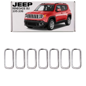 JEEP RENEGADE I BU 2015-2018 PRZED LIFTINGIEM WKŁADKI GRILLA CHROM 5XB16TZZAA