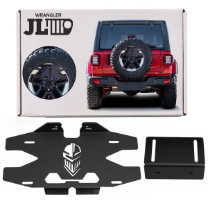 WRANGLER JL 2018+ MOCOWANIE TABLICY DO KOŁA ZAPASOWEGO Z DODATKOWYM ŚWIATŁEM STOP