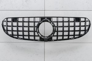 MERCEDES GLC C253 COUPE 2019-2022 PO FACELIFTINGU Z KAMERĄ GRILL GT PANAMERICANA CZARNY