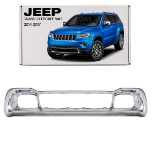 JEEP GRAND CHEROKEE IV WK2 2014-2017 PO PIERWSZYM LIFTINGU CHROMOWANA RAMKA DOLNEJ KRATKI ZDERZAKA 68143105AC