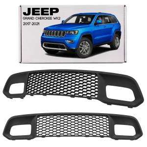 JEEP GRAND CHEROKEE IV WK2 2017-2021 PO LIFTINGU KRATKA ATRAPA PRZEDNIEGO ZDERZAKA BEZ RADARU 68310773AA
