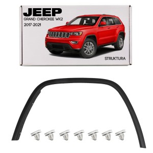 JEEP GRAND CHEROKEE IV WK2 2017-2021 PO DRUGIM FACELIFTINGU LISTWA PRZEDNIEGO BŁOTNIKA LEWA STRUKTURA 5XT69RXFAC