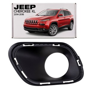 JEEP CHEROKEE V KL 2014-2018 PRZED FACELIFTINGIEM ZAŚLEPKA HALOGENU KRATKA ZDERZAKA LEWA 68203221AA