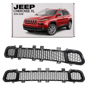 JEEP CHEROKEE V KL 2014-2018 PRZED FACELIFTINGIEM KRATKA PRZEDNIEGO ZDERZAKA 68203216AA