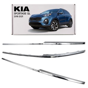 KIA SPORTAGE IV QL 2018-2021 PO LIFTINGU LISTWA ZDERZAKA PRZEDNIEGO LEWA CHROM 86595F1510