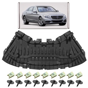 MERCEDES S-CLASS W222 2014-2017 PRZED FACELIFTINGIEM OSŁONA PŁYTA POD ZDERZAK Z KOMPLETEM ŚRUB A2225200400