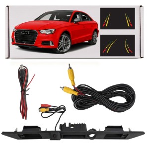 AUDI A3 III 8V 2013-2020 KAMERA COFANIA DYNAMICZNE LINIE Z KLAMKĄ KLAPY TYLNEJ