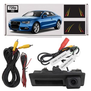 AUDI A5 8T 2012-2016 PO LIFTINGU KAMERA COFANIA FULL HD DYNAMICZNE LINIE ZINTEGROWANA Z KLAMKĄ KLAPY TYLNEJ