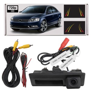VW PASSAT B7 SEDAN 2010-2014 KAMERA COFANIA FULL HD DYNAMICZNE LINIE ZINTEGROWANA Z KLAMKĄ KLAPY TYLNEJ