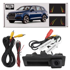 AUDI Q7 II 4M 2015+ KAMERA COFANIA FULL HD DYNAMICZNE LINIE ZINTEGROWANA Z KLAMKĄ KLAPY TYLNEJ