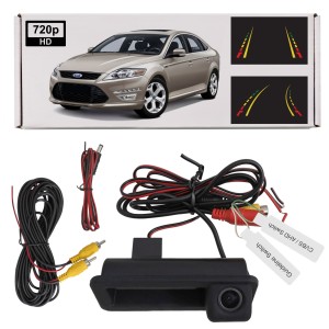 FORD MONDEO MK4 IV 2010-2014 PO FACELIFTINGU KAMERA COFANIA FULL HD DYNAMICZNE LINIE ZINTEGROWANA Z KLAMKĄ KLAPY TYLNEJ