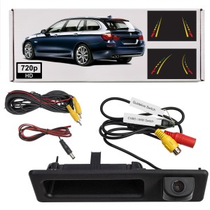 BMW SERIA 5 F11 2010-2017 KAMERA COFANIA FULL HD DYNAMICZNE LINIE ZINTEGROWANA Z KLAMKĄ KLAPY TYLNEJ
