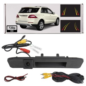 MERCEDES ML W166 2011-2015 KAMERA COFANIA FULL HD DYNAMICZNE LINIE ZINTEGROWANA Z KLAMKĄ KLAPY TYLNEJ