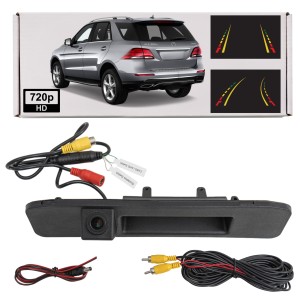 MERCEDES GLE W166 2015-2019 KAMERA COFANIA FULL HD DYNAMICZNE LINIE ZINTEGROWANA Z KLAMKĄ KLAPY TYLNEJ