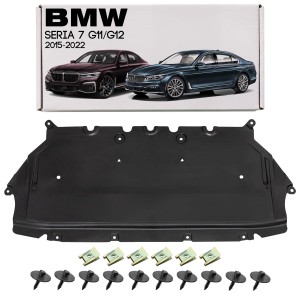 BMW SERIA 7 G11 G12 2015-2022 OSŁONA PŁYTA POD SILNIK Z KOMPLETEM ŚRUB 51757340168