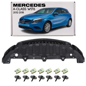 MERCEDES A-CLASS W176 2012-2018 OSŁONA PRZEDNIEGO ZDERZAKA Z KOMPLETEM ŚRUB A1768850036