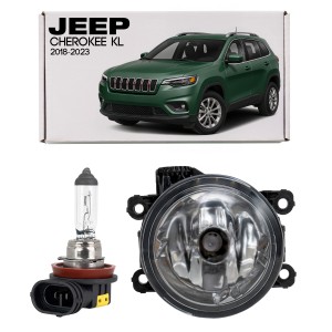 JEEP CHEROKEE V KL 2018-2023 PO FACELIFTINGU LAMPA PRZECIWMGIELNA PRZEDNIA 68202187AA L=P