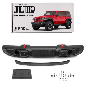 JEEP WRANGLER JL 2018+ ZDERZAK PRZEDNI PLASTIKOWY RUBICON 6xPDC 6BU44RXFAB