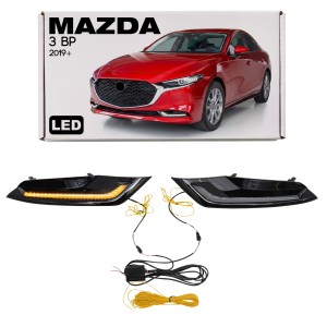 MAZDA 3 IV BP 2019+ SEDAN ŚWIATŁA DO JAZDY DZIENNEJ LED Z KIERUNKOWSKAZEM