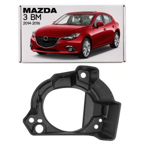 MAZDA 3 III BM 2014-2016 PRZED LIFTINGIEM MOCOWANIE PRZEDNIEJ LAMPY PRZECIWMGIELNEJ LEWE BHR151694A