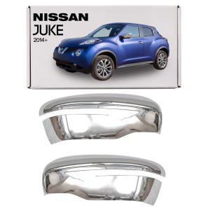 NISSAN JUKE 2014+ PO LIFTINGU CHROMOWANE NAKŁADKI NA LUSTERKA