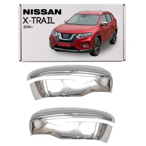 NISSAN X-TRAIL 2014+ CHROMOWANE NAKŁADKI NA LUSTERKA