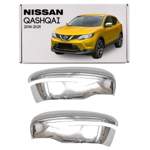 NISSAN QASHQAI 2014-2021 CHROMOWANE NAKŁADKI NA LUSTERKA