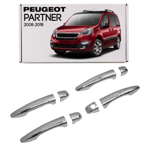 PEUGEOT PARTNER II 2008-2018 DEKORACYJNE NAKŁADKI NA KLAMKI