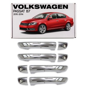 VOLKSWAGEN PASSAT B7 2010-2014 OZDOBNE NAKŁADKI NA KLAMKI