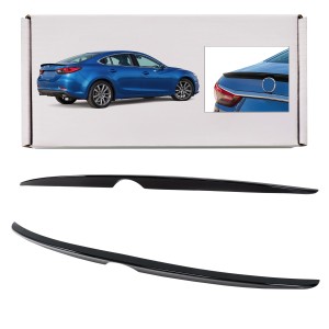 MAZDA 6 III GJ 2012-2018 SEDAN SPOILER TYLNY CZARNY LAKIEROWANY PIANO BLACK