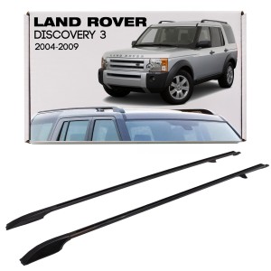 LAND ROVER DISCOVERY 3 L319 2004-2009 CZARNE RELINGI DACHOWE WZÓR OEM VPLAR0074
