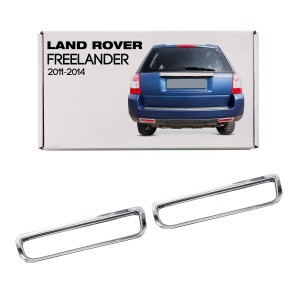 LAND ROVER FREELANDER II 2011-2014 CHROMOWANE NAKŁADKI TYLNYCH LAMP PRZECIWMGIELNYCH
