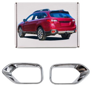 SUBARU OUTBACK V BS 2014-2020 CHROMOWANE NAKŁADKI LAMP ZDERZAKA TYLNEGO