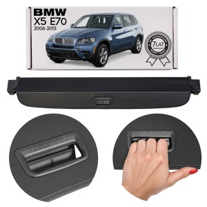 BMW X5 E70 2006-2013 CZARNA ROLETA BAGAŻNIKA 51476972712